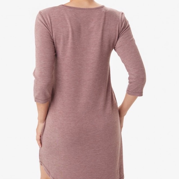 NWT Lolë Downtown tunic dress in maraschino heather size M - Picture 2 of 11